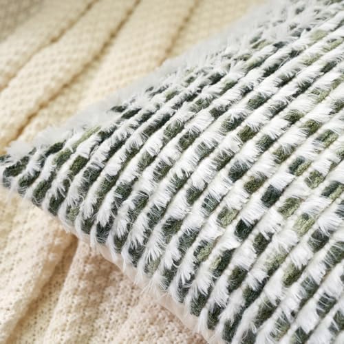 Aeckself Boho Chenille Tufted Pillow Cover 18 x 18 Inch, Decorative Square - Image 4