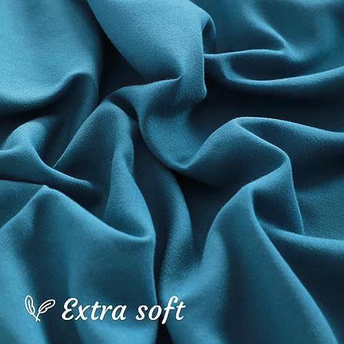NTBAY King Microfiber Pillowcases, Teal Blue - Image 5