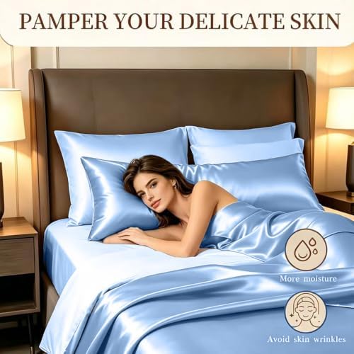 Silk Body Pillow Cover with Hidden Zipper, Mulberry Silk Body Pillow Cases - Image 3