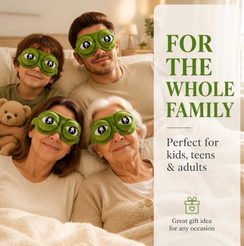 3D Frog Eye Mask, Adjustable Eyelids - Image 3
