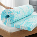 OLIXIS 3 Inch King Cooling Gel Infused Memory Foam Mattress Topper, Bed Pad by OLIXIS