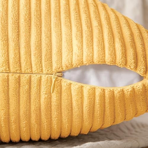 MIULEE Yellow Decorative Throw Pillow Covers - Image 3