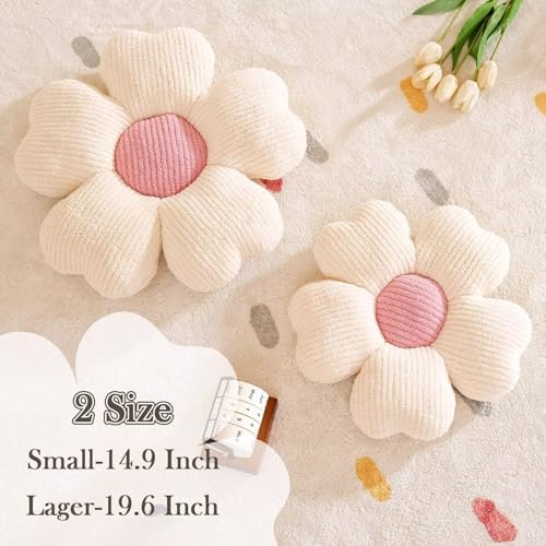 Kcvvcr Flower Throw Pillow, Cute Flower Shaped Pillow Decorative Throw Pillow - Image 2