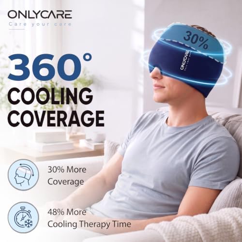 ONLYCARE Migraine Relief Cap, Headache Relief Cold Cap - Image 4