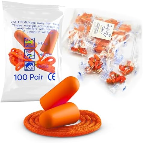 Foam Corded Ear Plugs 100 Pair by QualityPlugsbyRips