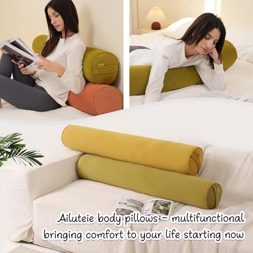Body Pillow for Adults, Long Round Pillow, Big Cylindrical Pillow, Large Full - Image 5