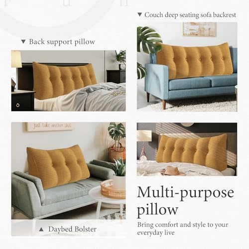 Headboard Pillow Full Dorm Backrest Support Reading Pillow - Image 6