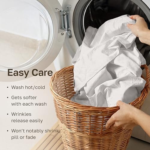 California Design Den 2 Pack Organic Cotton King Size Deep Pocket Sheets - Image 6
