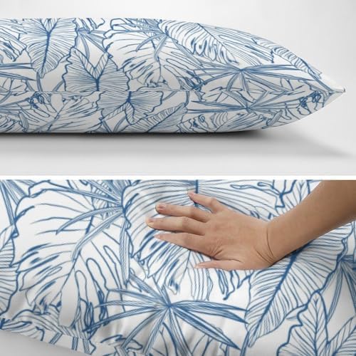 Tropical Body Pillow Cover Hawaiian Leaves Pillowcase - Image 5