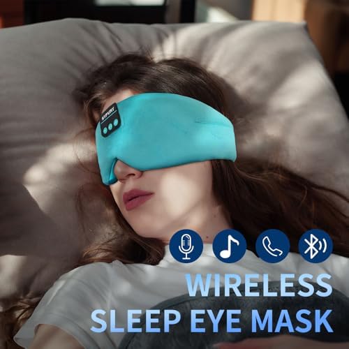 Sleep Mask Bluetooth 5.4 Headphones Soft Wireless Headband Eye Mask Blackout - Image 5