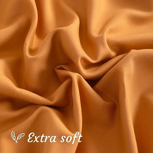 NTBAY Queen Microfiber Pillowcases, Pale Orange - Image 6
