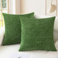 CaliTime Decorative Couch Throw Pillow Covers 16 X 16 Inches Forest Green by CaliTime