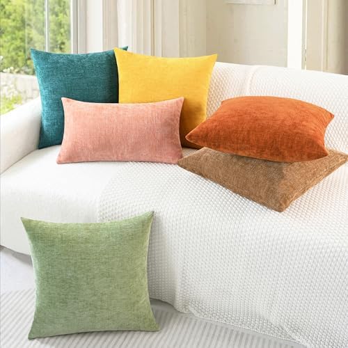 CaliTime Decorative Couch Throw Pillow Covers 18 X 18 Inches Teal - Image 2