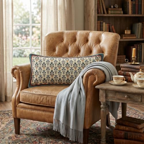 patdrea Designer French Vintage Linen Throw Pillow Cover - Image 3
