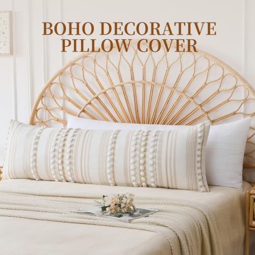 Body Pillow Cover, Boho Decorative Long Body Pillow Pillowcase, Large Lumber - Image 6
