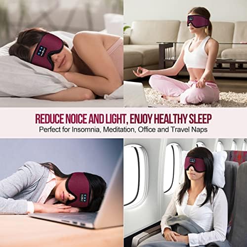 MUSICOZY 3D Sleep Headphones Bluetooth 5.4 Breathable Sleep Eye Mask - Image 6