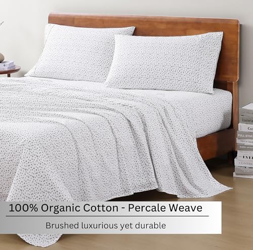 LANE LINEN Full Size Sheets 100% Organic Cotton Cooling Soft - Image 3