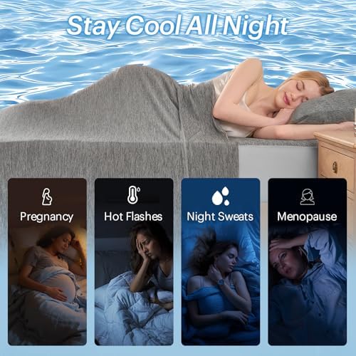 OMERAI 4PCS Cooling Sheet Set Queen Size, Breathable Bed Sheets - Image 6