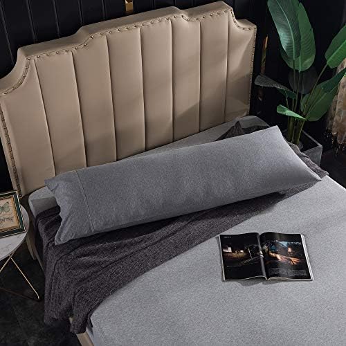 H HOUSEHOLD 100% Jersey Knit Cotton Body Size Pillowcases Set of 1, Super Soft - Image 3