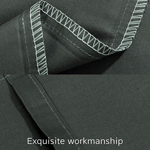 NTBAY Queen Egyptian Cotton Sateen Pillowcases, Charcoal Grey - Image 3