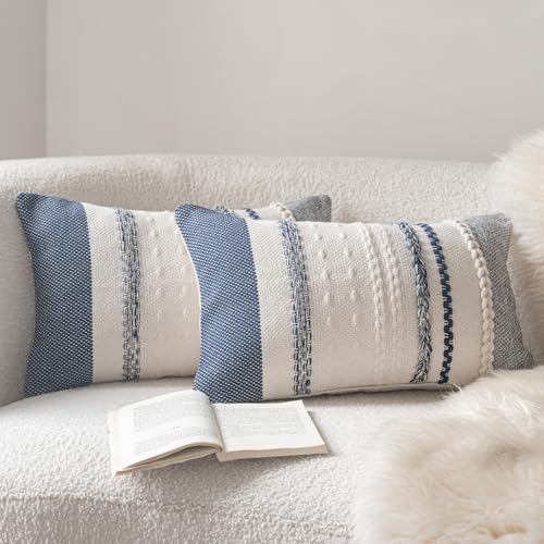 Cethom Boho Throw Pillow Covers 12x20 Inch Set of 2, Accent Cushion Cover by Cethom