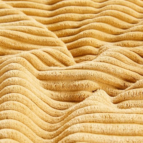 Fancy Homi 2 Packs Gold Yellow Lumbar Decorative Throw Pillow Covers 14x24 Inch - Image 5