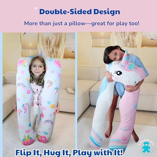 LUNAMIRA Unicorn Kids Body Pillow - Image 5