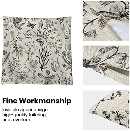 AEIOAE Spring Pillow Covers 20x20 Inch Set of 2, Seasonal Floral Outdoor - Image 6