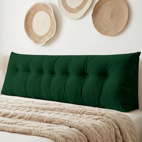 DANGHOOGY Headboard Pillow King, Large Triangular Wedge Headboard Pillow by DANGHOOGYFurnitureCushions