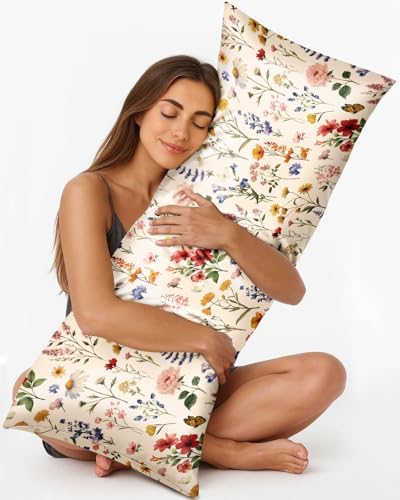 Miss Adola Soft Silk Body Pillow Cover, 20x54 Inch by MissAdola