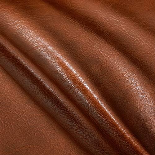 Fancy Homi Faux Leather Boho Decorative Throw Pillow Covers, Thick Modern Solid - Image 5