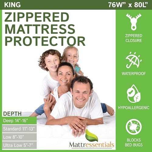 Zippered King Mattress Protector by Mattressentials
