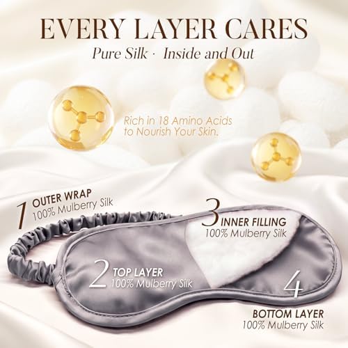 LULUSILK Mulberry Silk Sleep Eye Mask - Image 3