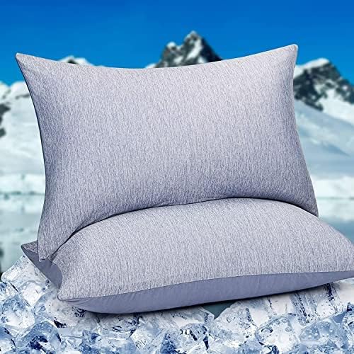 HOMFINE Cooling Pillowcases for Hot Sleepers Queen Size Set of 2 by HOMFINE