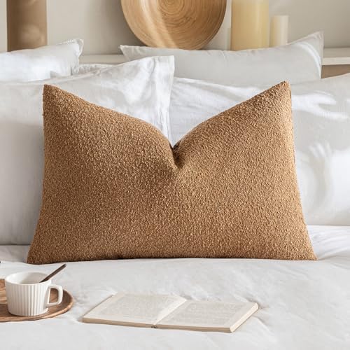 MIULEE Textured Boucle Lumbar Pillow Cover by MIULEE
