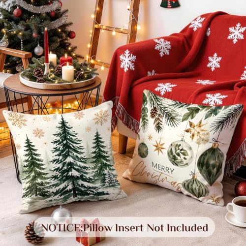 18x18 Throw Pillow Covers Square Cushion Cases Decorative Set of 4 - Image 5