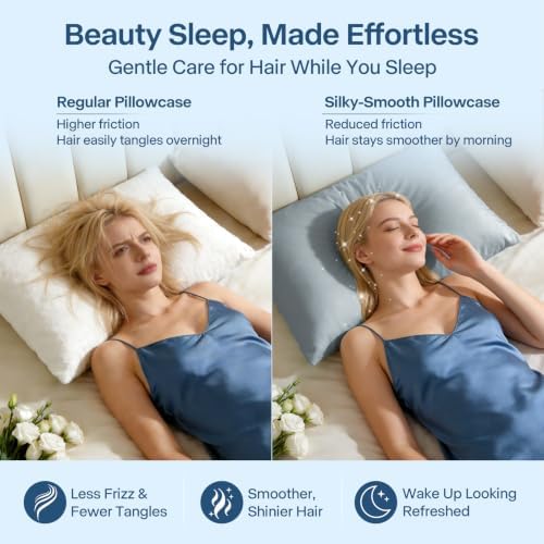 Luxury Cooling Pillowcases King Size 2 Pack, Q-Max>0.4 Cool Touch - Image 3