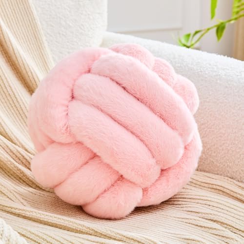 Uvvyui Knot Pillow Ball Home Decorative Pillows Round Throw Pillow by Uvvyui