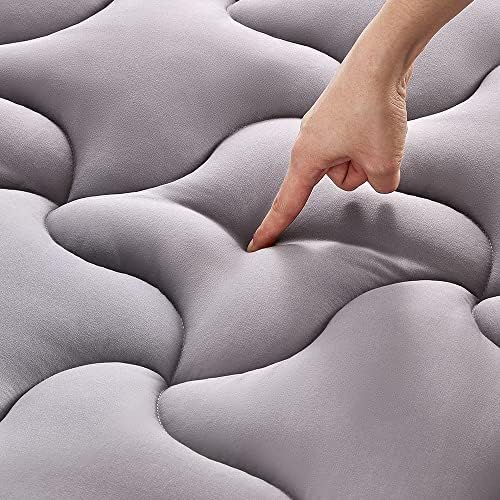 SLEEP ZONE Full Size Mattress Pad, Cooling Mattress Topper, Quilted Fitted by SLEEPZONELIFE