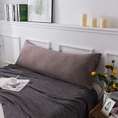 H HOUSEHOLD 100% Jersey Knit Cotton Body Size Pillowcases Set of 1, Super Soft by HHOUSEHOLD
