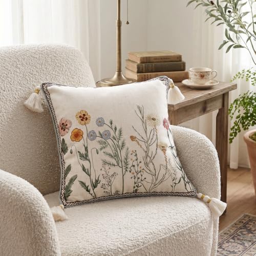 ISAENNE Designer Linen Throw Pillow Cover - Image 2