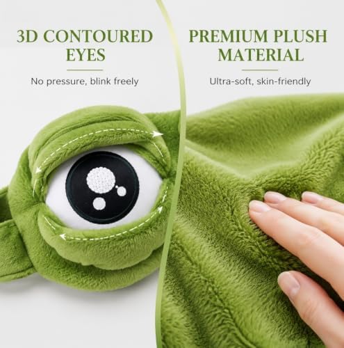 3D Frog Eye Mask, Adjustable Eyelids - Image 7
