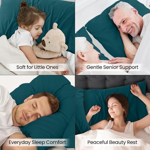 Pillow Covers Queen Size Set of 4, Soft and Comfy Pillow Cases - Image 6