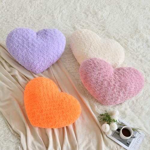 Heart Pillow, Soft Heart Shaped Pillow - Image 3