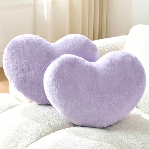 2PCS Heart Throw Pillows Room Decor Home Decor Bedroom Decor by Unknown