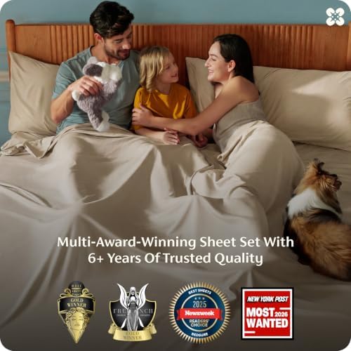 Bedsure PureWoven 100% Rayon Derived from Bamboo, Full Size Sheets - Image 3
