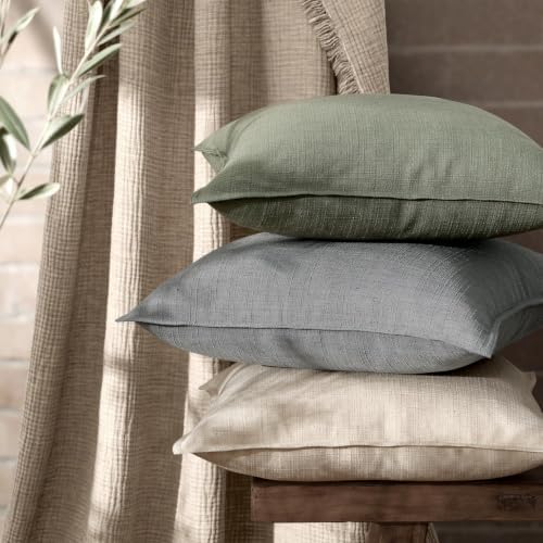 MIULEE Thick Textured Decorative Throw Pillow Covers 20x20 Inch Grey - Image 5