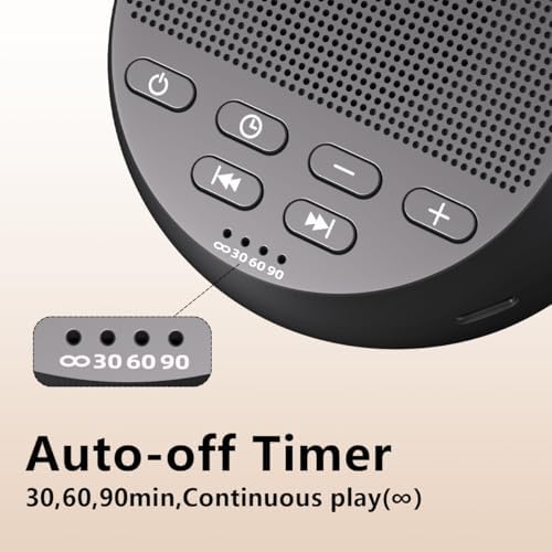 Portable Sound Machine White Noise Machine Nonstop 30 Soothing Sounds - Image 4