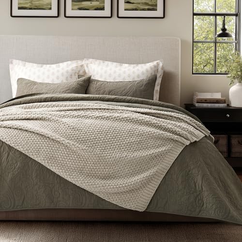 EVERGRACEHOME Chunky Chenille Knit Throw Blanket, 60 x 80, Warm Gray - Image 3