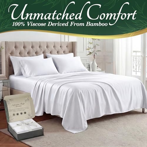 DECOLURE 100% Viscose Derived from Bamboo Sheets, Luxury 6 Pc Set - Image 2